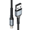 Accessories - 3mk Hyper Cable N-SERIES A to Lightning 1m QC 3.0 5V/2.4A 12W Black