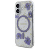 GUESS ETUI POKROWIEC MAGNETYCZNY DO MAGSAFE IPHONE 16 RESIN FLOWERS GLITTER