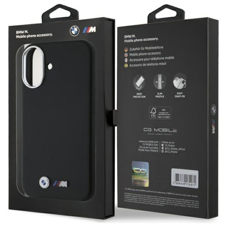BMW BMHCP16S23PMWK HARDCASE DO IPHONE 16 6.1” METAL SMOOTH FULL WRAPPED