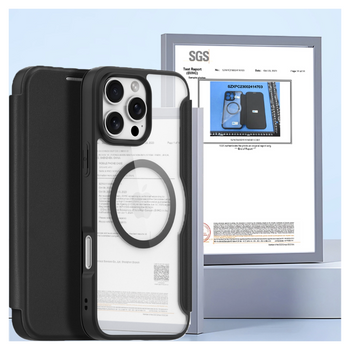 DUX DUCIS ETUI SKIN X PRO DO IPHONE 16 PRO Z DO MAGSAFE I KLAPKĄ CASE