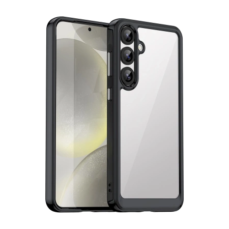 HURTEL ETUI OUTER SPACE CASE DO SAMSUNG GALAXY S25+ Z ŻELOWĄ RAMKĄ