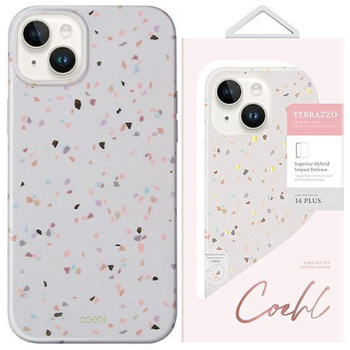UNIQ etui Coehl Terrazzo iPhone 14 Plus 6,7" piaskowy/sandstone