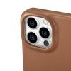 iCarer CE Premium Leather Folio Case skórzane etui iPhone 14 Pro z klapką magnetyczne MagSafe brązowy (WMI14220714-BN)