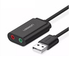 UGREEN ZEWNETRZNA KARTA DZWIĘKOWA USB DO KOMPUTERA LAPTOPA KONWERTER AUDIO