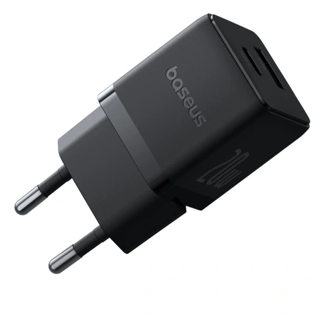 BASEUS ŁADOWARKA SIECIOWA 20W USB-C USB-A DO TELEFONÓW I URZĄDZEŃ SZYBKIE