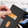 Skórzane etui z klapką i portfelem do Samsung Galaxy Z Fold5 5G Dux Ducis Bril - czarne