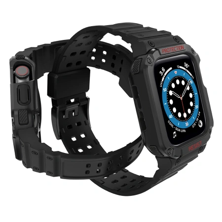 HURTEL PROTECT STRAP BAND OPASKA Z ETUI DO APPLE WATCH 9 8 7 6 5 4 3 2 SE