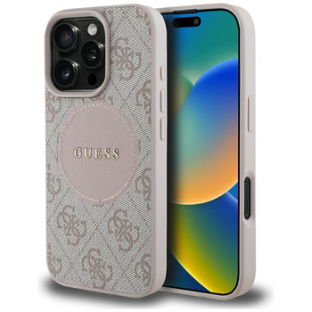 GUESS ETUI DO TELEFONU MAGNETYCZNE DO MAGSAFE IPHONE 16 PRO 4G CIRCLE LOGO