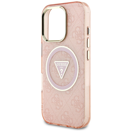 GUESS ETUI POKROWIEC Z DO MAGSAFE DO IPHONE 16 PRO Z METALOWYM WYKOŃCZENIEM