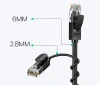 UGREEN KABEL SIECIOWY RJ45 CAT 6A 10M DO ETHERNET 10GB/S PRZEJŚCIÓWKA UTP