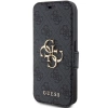 Etui Guess 4G Metal Logo na iPhone 15 Pro - szare