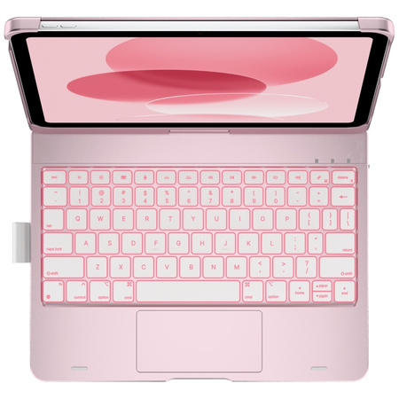 Etui Typecase Flexbook Touch z klawiaturą do iPad 11" (A16) 2025 / iPad 10.9" 2022 jasno różowy