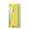 Baseus Crystal Phone Case pancerne etui do iPhone 13 Pro z żelową ramką szary (ARJT000413)