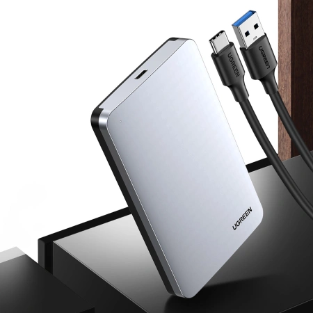 UGREEN KIESZEŃ NA DYSK 2,5'' SATA 3.0 6GBPS Z USB-C 0,5M DO DYSKÓW TWARDYCH