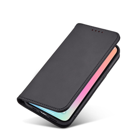 Magnet Card Case etui do iPhone 13 Pro pokrowiec portfel na karty kartę podstawka czarny