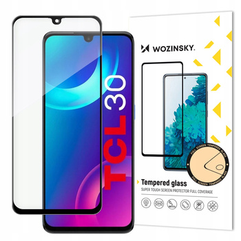 WOZINSKY SZKŁO HARTOWANE FULL GLUE DO TCL 30 Z RAMKĄ CASE FRIENDLY 9H
