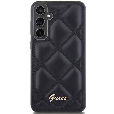 GUESS CASE HARDCASE DO SAMSUNG GALAXY S23 FE S711 QUILTED Z LOGO METALOWYM