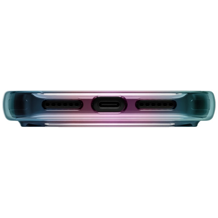 Etui UNIQ Iridescia do iPhone 17 Pro Max Magclick Charging midnight quartz