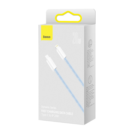 BASEUS KABEL USB-C DO LIGHTNING DYNAMIC SERIES 20W DO IPHONE 12 13 14 1M