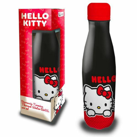 CORIEX BUTELKA NA WODĘ HELLO KITTY 500ML DO ZAJĘĆ I PODRÓŻY ZRĘCZNY KOREK