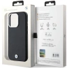 Etui BMW Signature Wrapped Metal MagSafe na iPhone 15 Pro - czarne