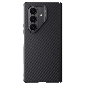 Etui Nillkin Synthetic Fiber Pro Magnetic na Samsung Galaxy Z Fold 7 kompatybilne z MagSafe - czarne