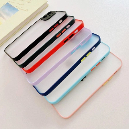 HURTEL CASE SILIKONOWE DO SAMSUNG GALAXY S21+ 5G PÓŁPRZEZROCZYSTE Z OCHRONĄ