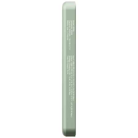 Powerbank indukcyjny Verbatim `n` Go Essentials 15W 5000mAh Wireless Magnetic zielony 32226