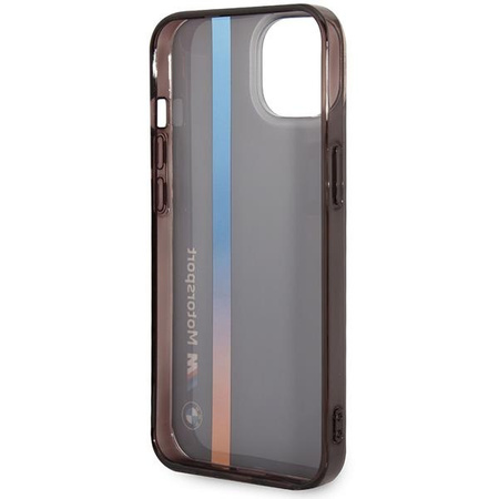 Etui BMW BMHCP14S22HVGV na iPhone 14 - czarne IML Tricolor Stripe