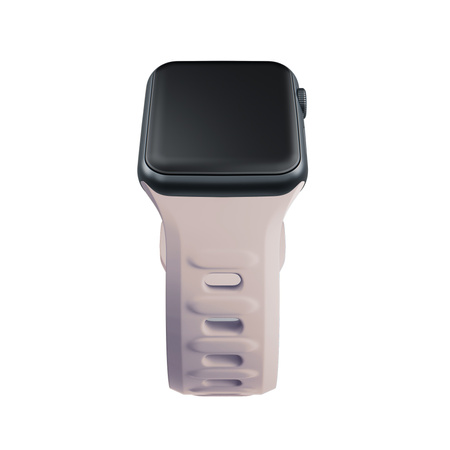 38/40/41/42 mm Latte (small) - 3mk Silicone Watch Strap for Apple