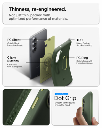 Spigen Nano Pop MagSafe, avo green - Samsung Galaxy S26