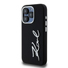 KARL LAGERFELD ETUI SILICONE METAL SCRIPT LOGO DO IPHONE 15 PRO MAX