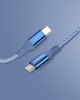 INNOSTYLE POWERFLEX KABEL USB-C SZYBKIE ŁADOWANIE DO IPHONE SAMSUNG 3A 60W KEVLAR 2M NIEBIESKI