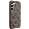 Etui Guess GUHCS23SG4GFBR S23 S911 - brązowe 4G Metal Gold Logo