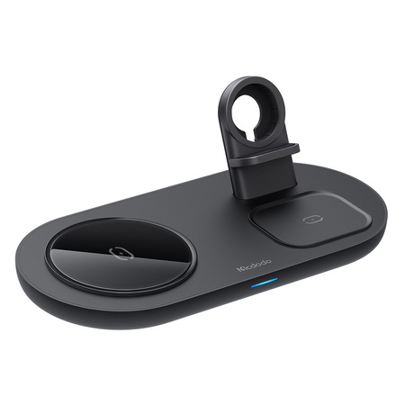 MCDODO STACJA DOKUJĄCA ŁADOWARKA INDUKCYJNA 3W1 DO IPHONE AIRPODS WATCH 15W