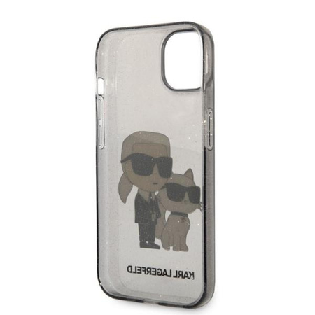 Karl Lagerfeld KLHCP14MHNKCTGK iPhone 14 Plus 6,7" czarny/black hardcase Gliter Karl&Choupette