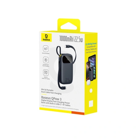 BASEUS POWERBANK ENERFILL FC31 10000MAH 22.5W Z WYŚWIETLACZEM CYFROWYM