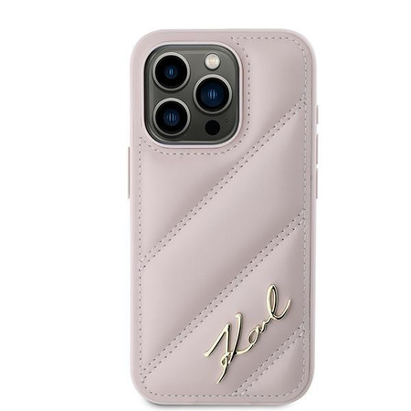 KARL LAGERFELD POKROWIEC HARDCASE DO IPHONE 15 PRO MAX 6.7 DIAGONAL QUILTED