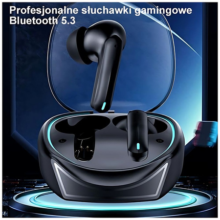 USAMS SŁUCHAWKI BLUETOOTH 5.3 DO TELEFONÓW IPHONE ANDROID Z SYSTEMEM GAMING