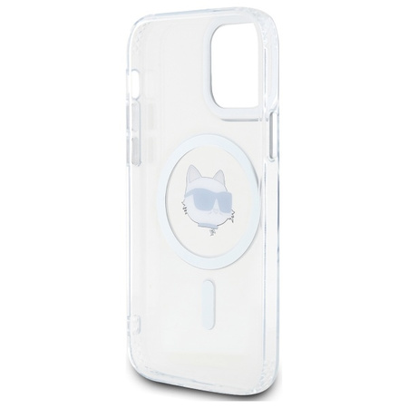 KARL LAGERFELD CASE HARDCASE DO IPHONE 12 12 PRO Z METALOWYM LOGO CHOUPETTE