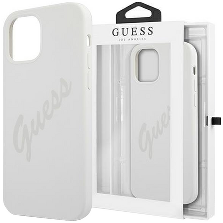 Guess GUHCP12LLSVSCR iPhone 12 Pro Max 6,7" kremowy/cream hardcase Script Vintage