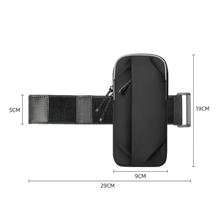 Saszetka Wozinsky WSDB-B armband opaska na ramię na telefon do biegania - czarna