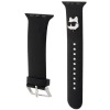 Pasek Karl Lagerfeld 3D Rubber Choupette Head na Apple Watch 42/44/45/49mm - czarny