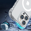 Joyroom Magnetic Defender magnetyczne etui do iPhone 14 Pro pancerny pokrowiec z haczykami podstawką przezroczysty (kompatybilne z MagSafe)