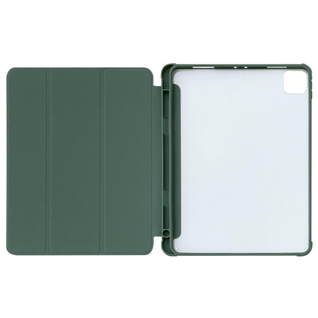 Stand Tablet Case etui Smart Cover pokrowiec na iPad 10.2'' 2021 z funkcja podstawki zielony
