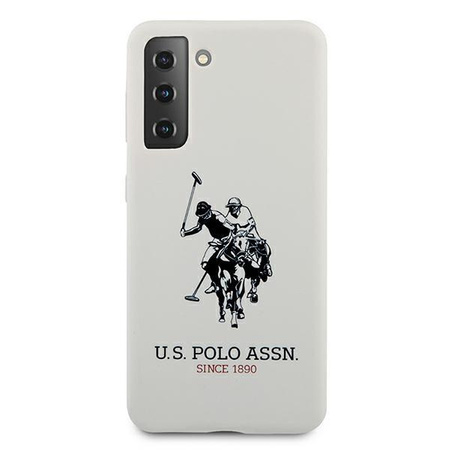 Etui U.S. Polo Assn. Silicone Logo na Samsung Galaxy S21 - białe