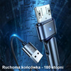 USAMS KABEL MICRO USB PLECIONY DO TELEFONÓW SAMSUNG 1M 2A SZYBKIE ŁADOWANIE