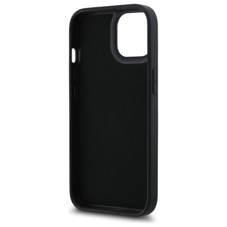 KARL LAGERFELD POKROWIEC RUBBER DO IPHONE 15 6.1 3D HARDCASE SIGNATURE