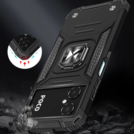 WOZINSKY ETUI RING ARMOR POKROWIEC DO SAMSUNG GALAXY A03 MAGNETYCZNY UCHWYT