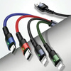 USAMS KABEL 4W1 DO TELEFONÓW DO LIGHTNING MICRO USB USB-C 1.2M 3A